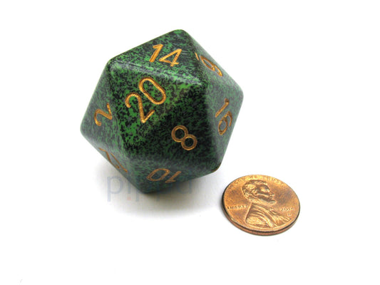 Chessex Speckled 34mm 20-Sided Dice - Golden Recon