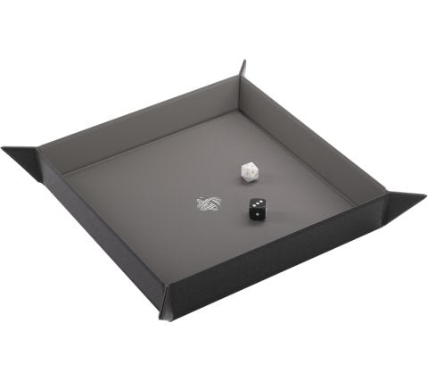 Gamegenic - Magnetic Dice  Tray Square Black/Gray
